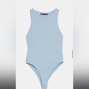 Zara baby blue bodysuit